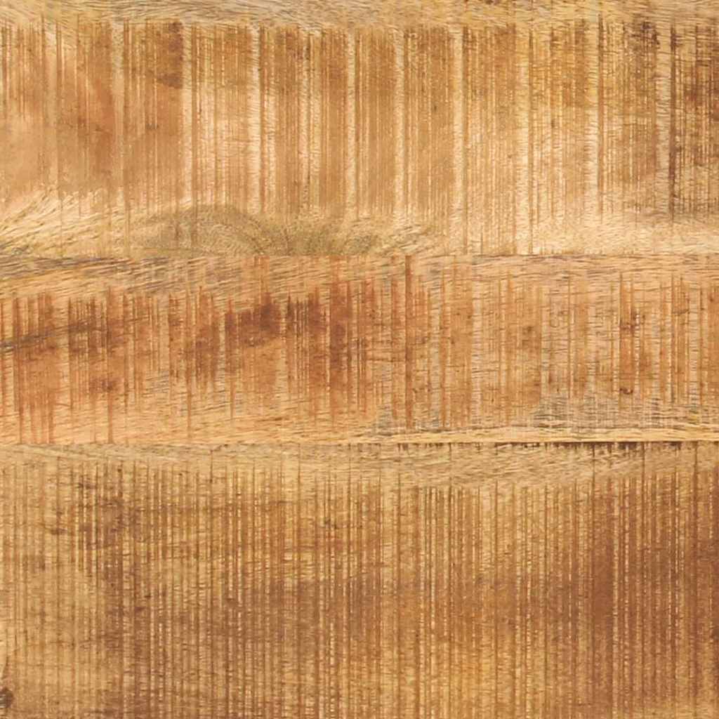 Mesa de Café Marrón y Negro Madera de mango maciza