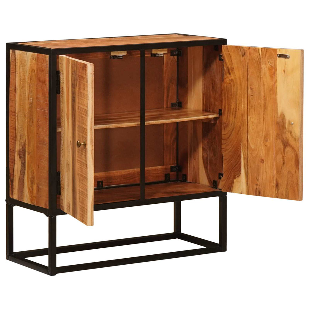 Aparador Beta Natural 70 x 30 x 75 cm Madera de Acacia Sólida