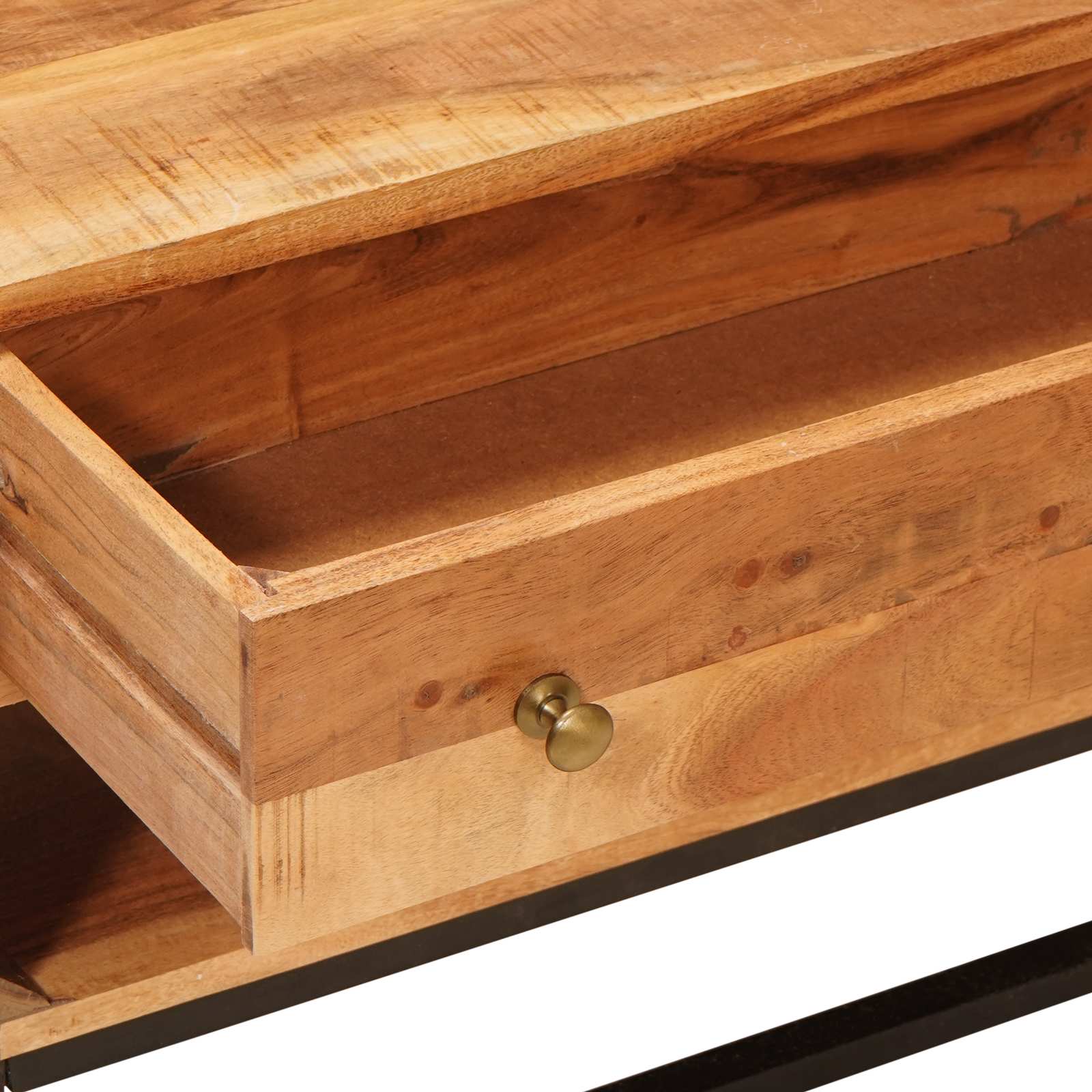 Mueble de TV Natural 110 x 30 x 44 cm Madera de Acacia Sólida