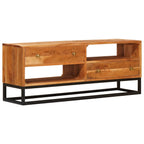Mueble de TV Natural 110 x 30 x 44 cm Madera de Acacia Sólida