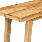 Mesa de comedor Natural 100 x 35 x 75 cm Madera de mango maciza