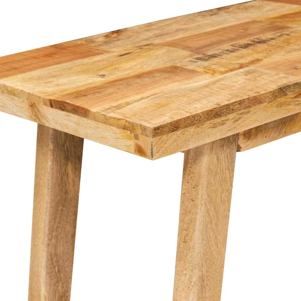 Mesa de comedor Natural 100 x 35 x 75 cm Madera de mango maciza