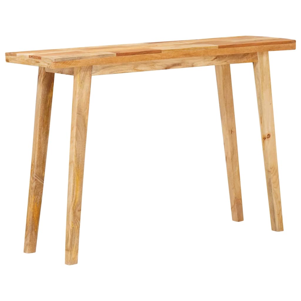 Mesa de comedor Natural 100 x 35 x 75 cm Madera de mango maciza