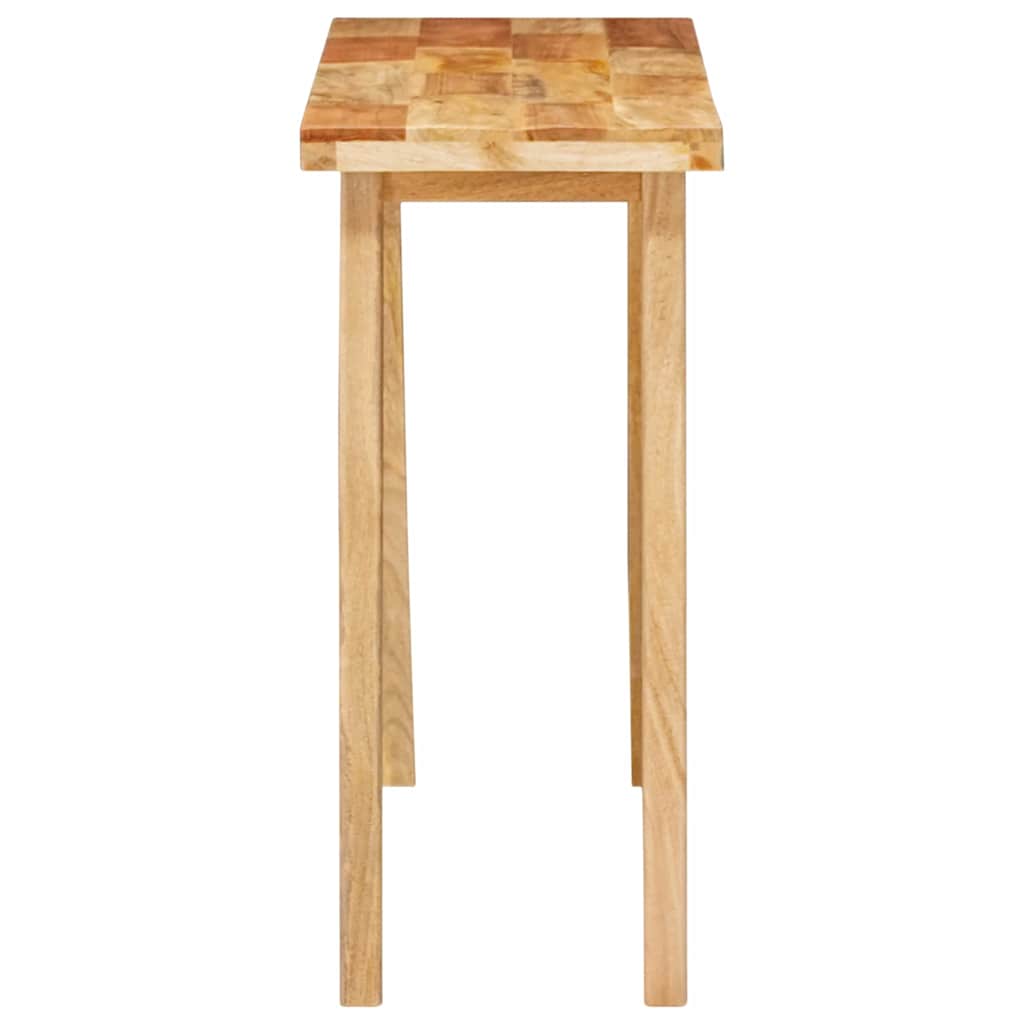 Mesa de comedor Natural 100 x 35 x 75 cm Madera de mango maciza