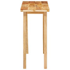 Mesa de comedor Natural 100 x 35 x 75 cm Madera de mango maciza