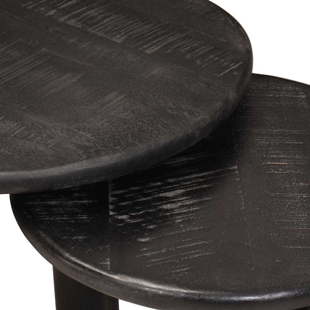 Mesas de Café Nido 2 pcs Madera de mango maciza