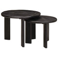 Mesas de Café Nido 2 pcs Madera de mango maciza