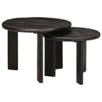 Mesas de Café Nido 2 pcs Madera de mango maciza