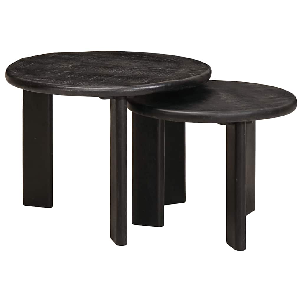 Mesas de Café Nido 2 pcs Madera de mango maciza