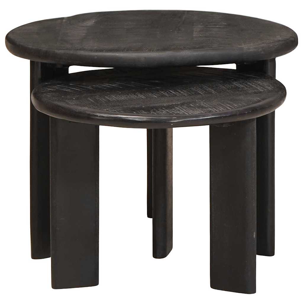 Mesas de Café Nido 2 pcs Madera de mango maciza
