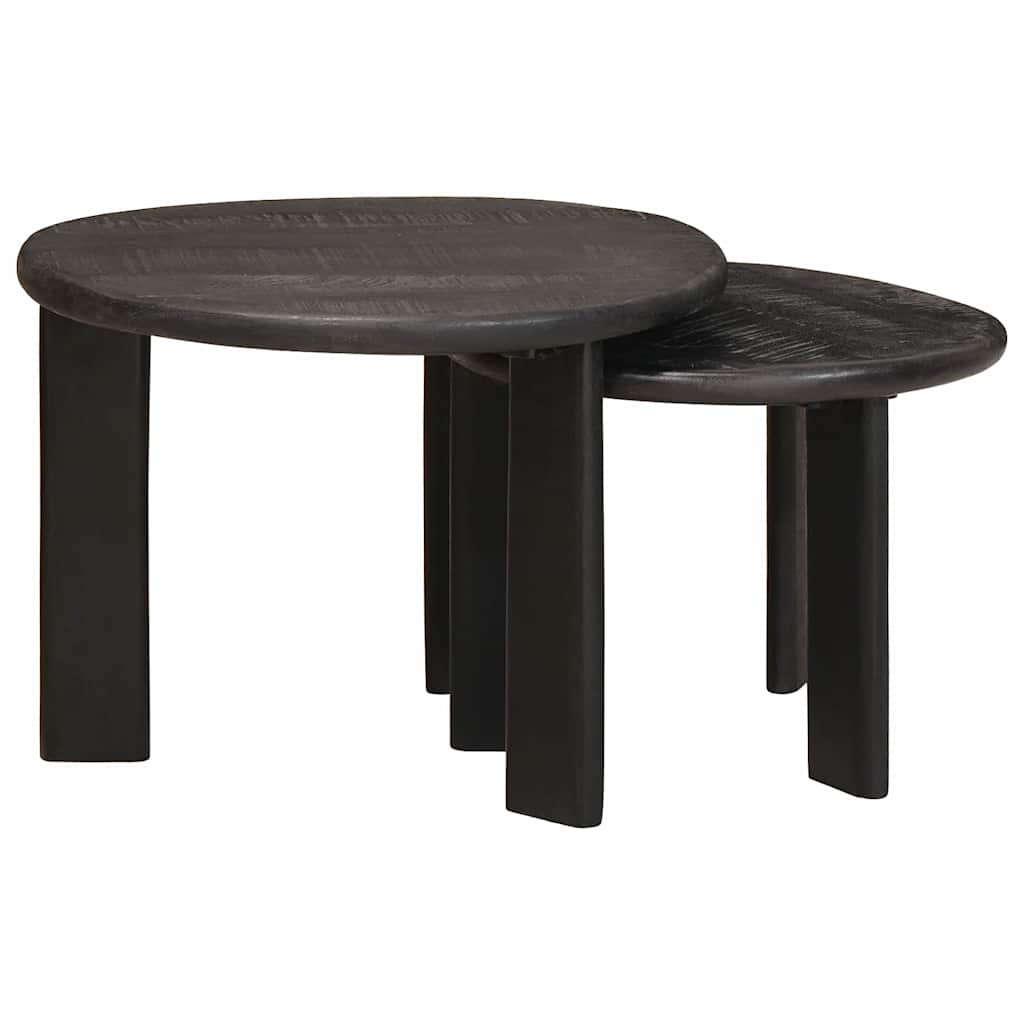 Mesas de Café Nido 2 pcs Madera de mango maciza