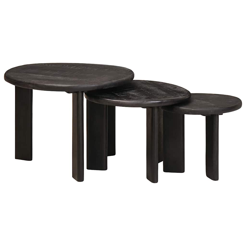 Nesting Coffee Tables 2 pcs Solid Mango Wood