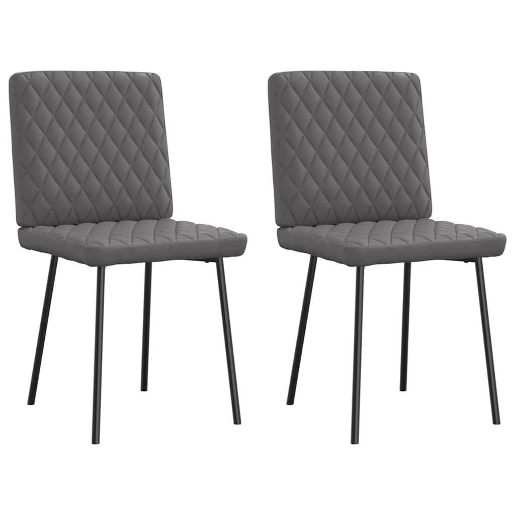 Silla de comedor 6 unidades terciopelo negro