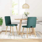 Silla de comedor 6 unidades terciopelo negro