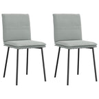 Silla de comedor cuero gamuza verde militar