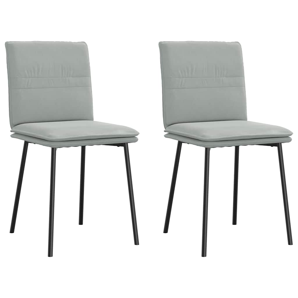 Silla de comedor cuero gamuza verde militar