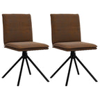 Silla de comedor cuero gamuza verde militar