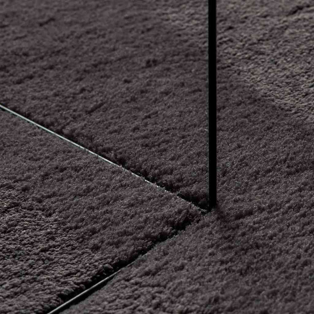 Alfombras de área HUARTE Antracita 100 x 200 cm 100% Poliéster