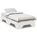 Estructura de cama apilable sin colchón marrón cera 90x190 cm