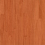 Cabecero cama estantería forma L marrón encerado 80 cm
