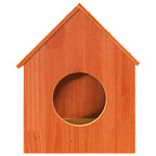 Casa para gatos cera marrón 41x50x50 cm madera maciza pino