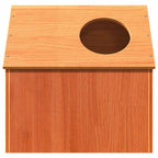 Casa para gatos cera marrón 41x50x50 cm madera maciza pino
