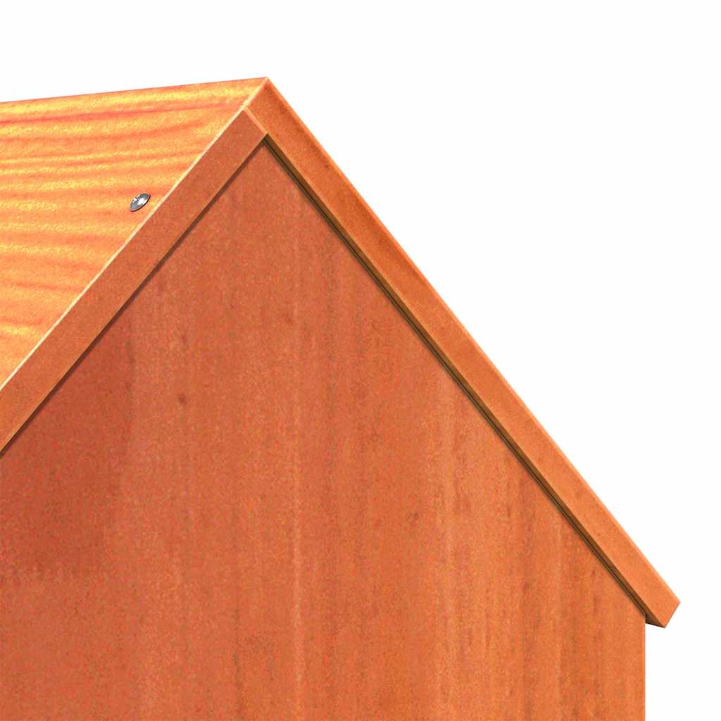 Casa para gatos cera marrón 41x50x50 cm madera maciza pino