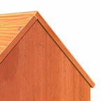 Casa para gatos cera marrón 41x50x50 cm madera maciza pino