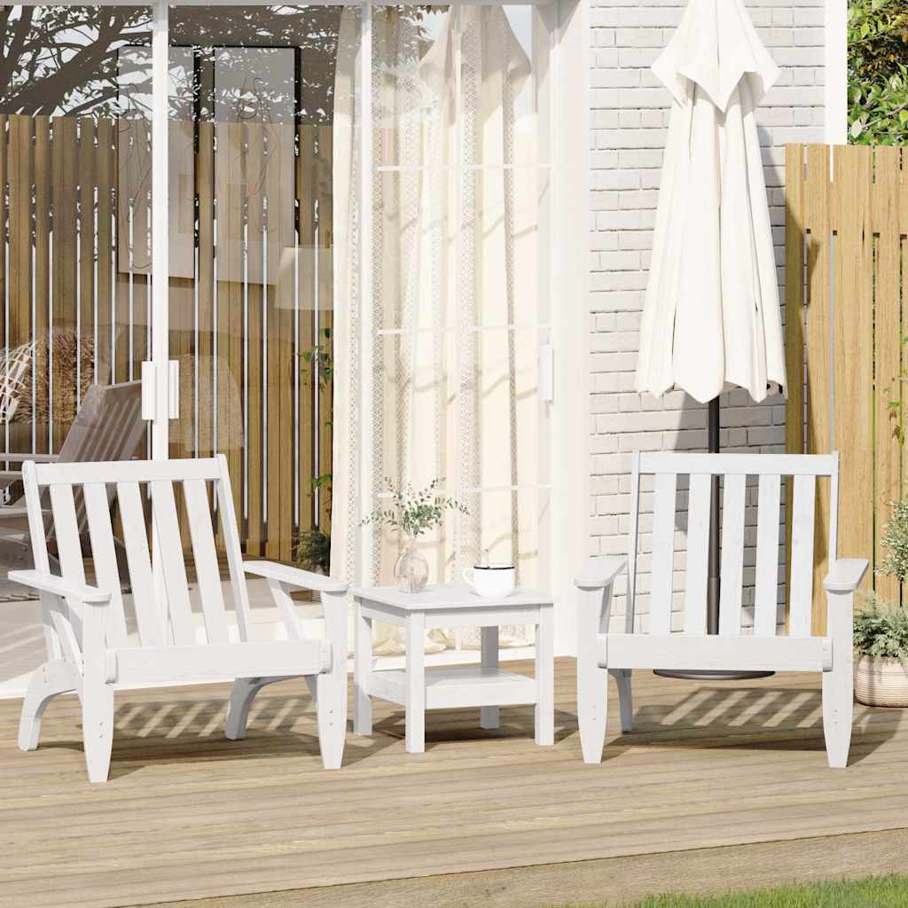 Sillas de jardín 2 uds 60x52,5x72 cm madera de pino impregnada