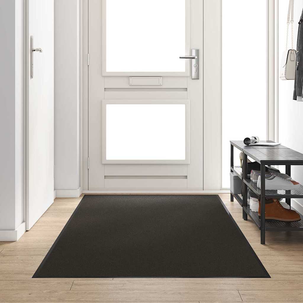 Felpudo Antracita y Negro 120 x 400 cm 100% Poliamida