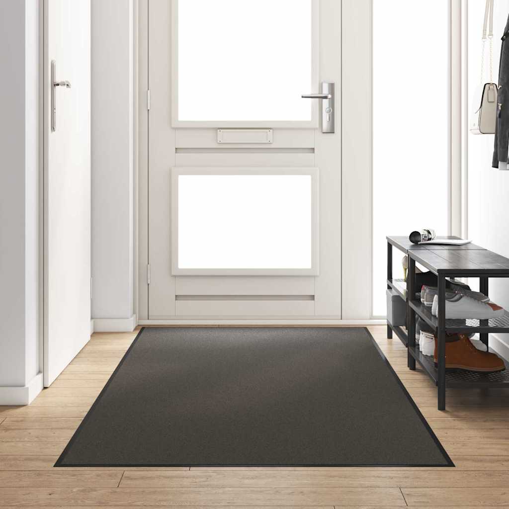 Felpudo Antracita y Negro 120 x 400 cm 100% Poliamida