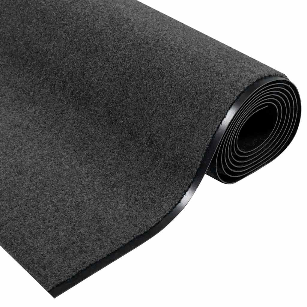 Felpudo Antracita y Negro 120 x 400 cm 100% Poliamida