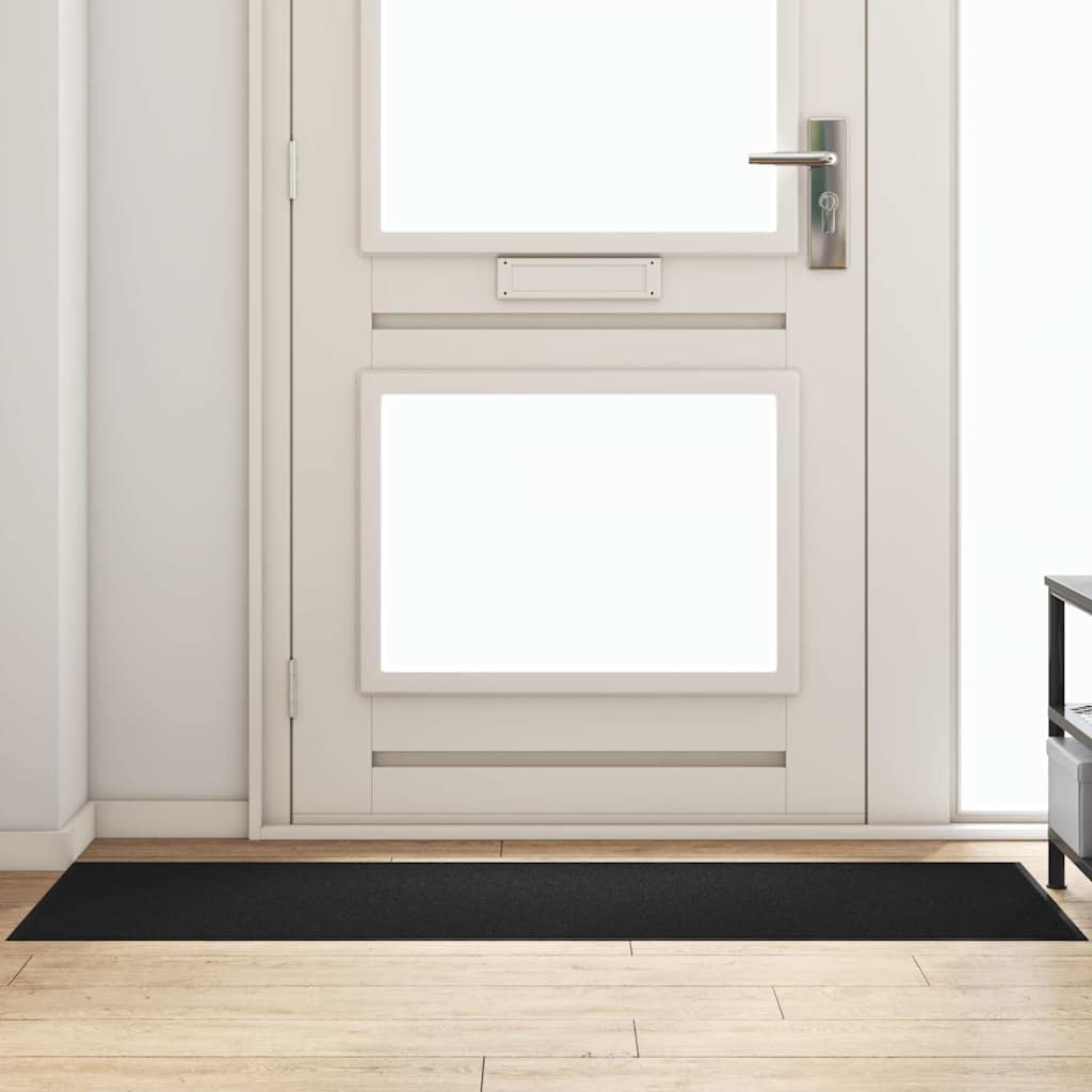 Felpudo Antracita y Negro 120 x 350 cm 100% Poliamida