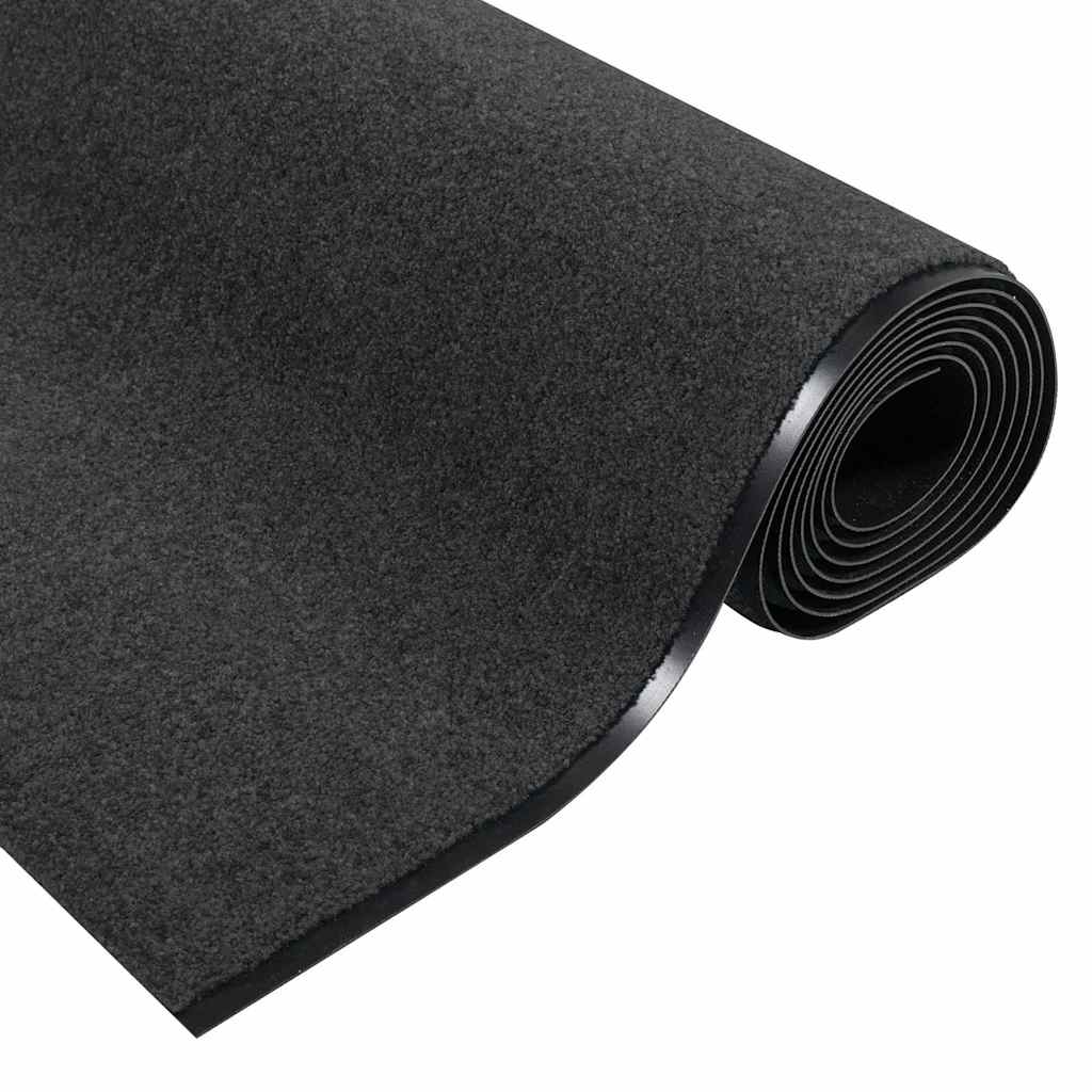 Felpudo Antracita y Negro 120 x 350 cm 100% Poliamida