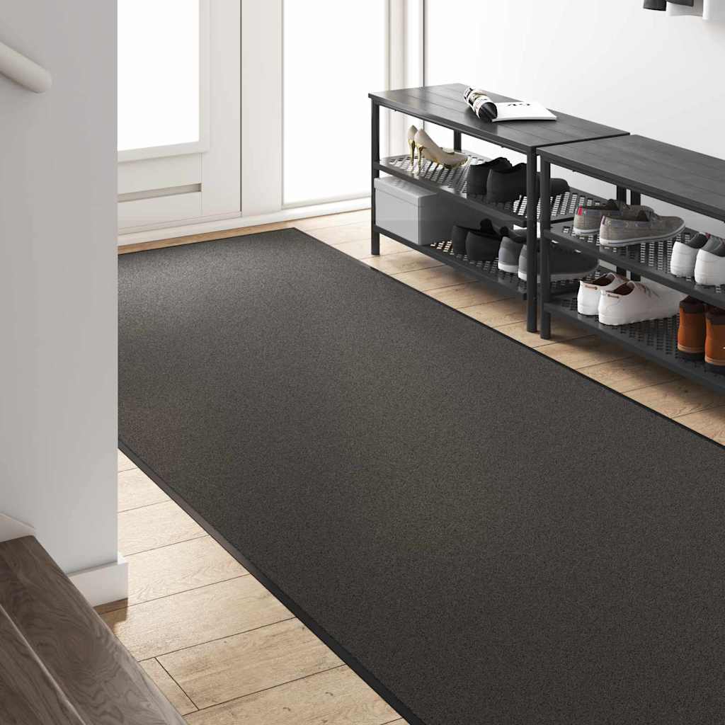 Felpudo Antracita y Negro 120 x 350 cm 100% Poliamida