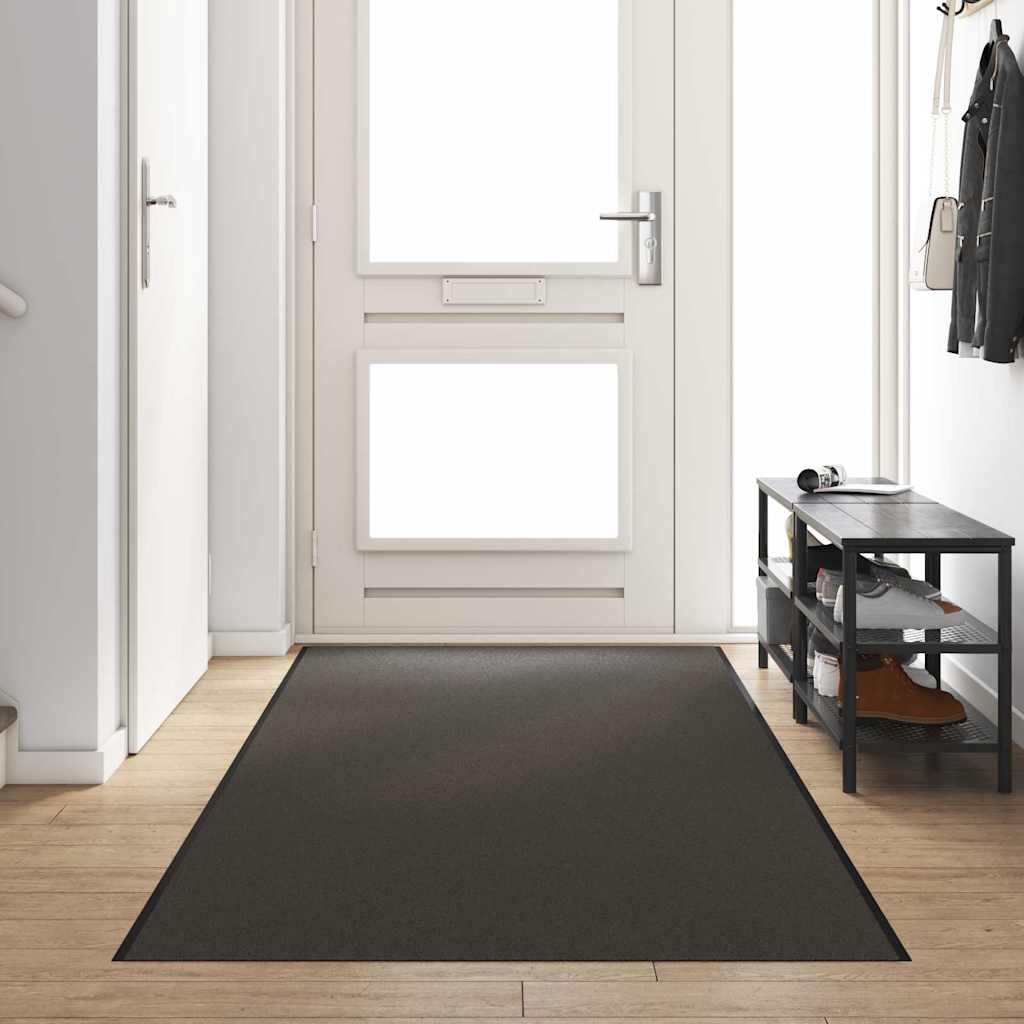 Felpudo Antracita y Negro 120 x 350 cm 100% Poliamida