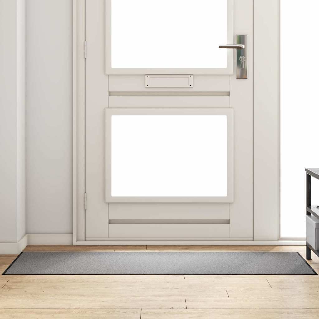 Felpudo Antracita y Negro 120 x 350 cm 100% Poliamida