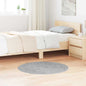 Cream Non-Slip Shaggy Rug 120 x 120 cm PP