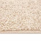 Alfombra Shaggy Antideslizante Crema 120 x 120 cm PP