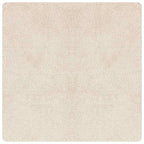 Alfombra Shaggy Antideslizante Crema 120 x 120 cm PP