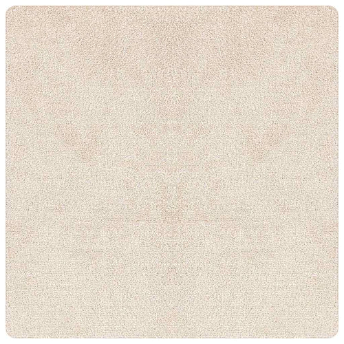 Tapete Shaggy Antiderrapante Bege 120 x 120 cm PP