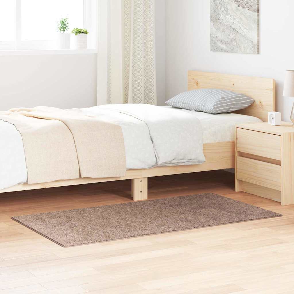 Alfombra Shaggy Antideslizante Crema 120 x 120 cm PP