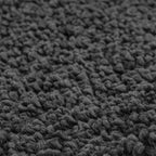 Alfombra antideslizante para baño con corte para inodoro