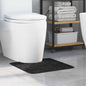 Alfombra antideslizante para baño con corte para inodoro