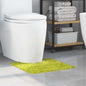 Alfombra antideslizante para baño con corte para inodoro