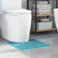 Alfombra antideslizante para baño con corte para inodoro