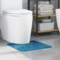 Alfombra antideslizante para baño con corte para inodoro