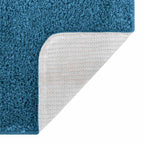 Conjunto de alfombra de baño antideslizante 2 pcs Azul PP