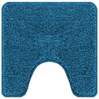 Conjunto de alfombra de baño antideslizante 2 pcs Azul PP