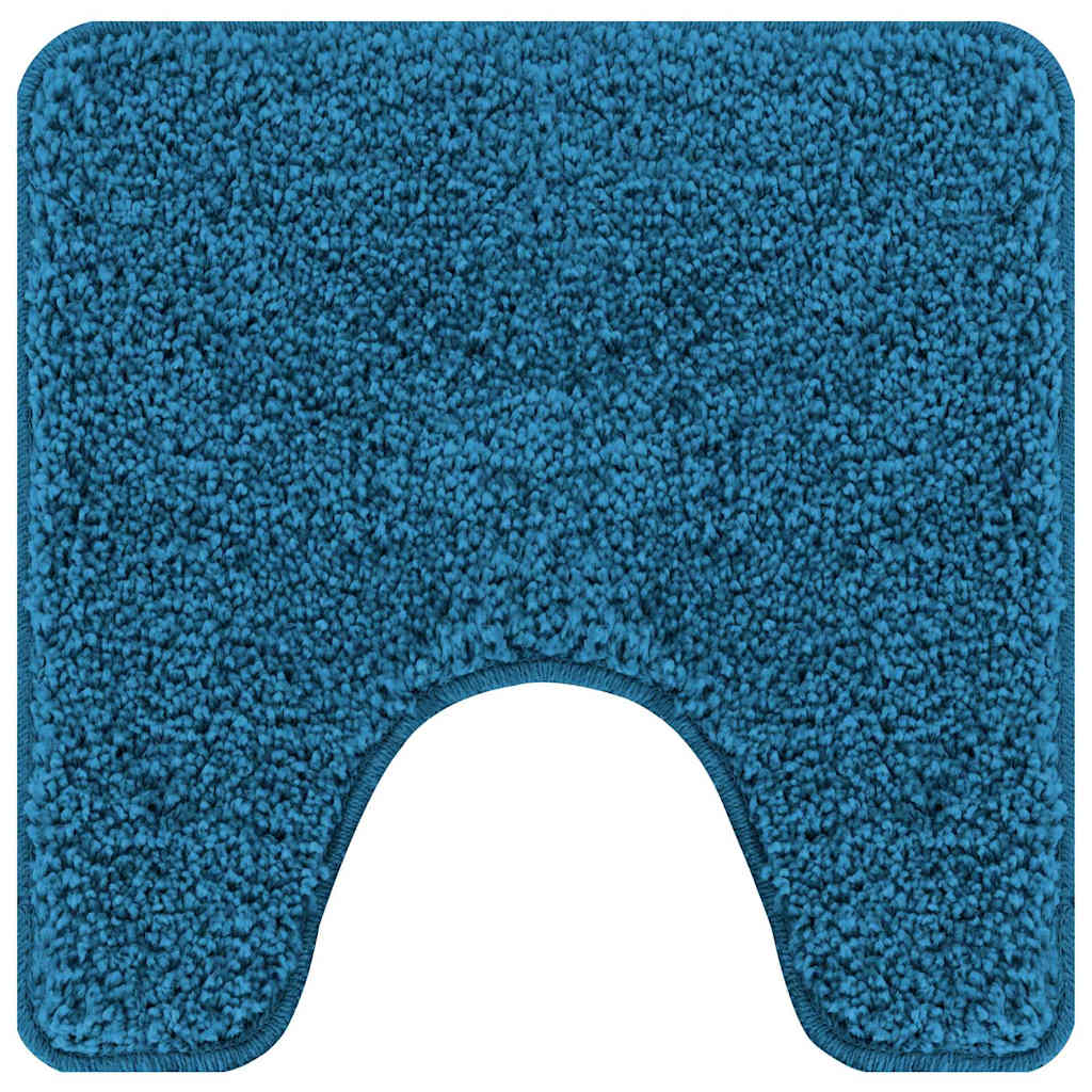 Conjunto de alfombra de baño antideslizante 2 pcs Azul PP